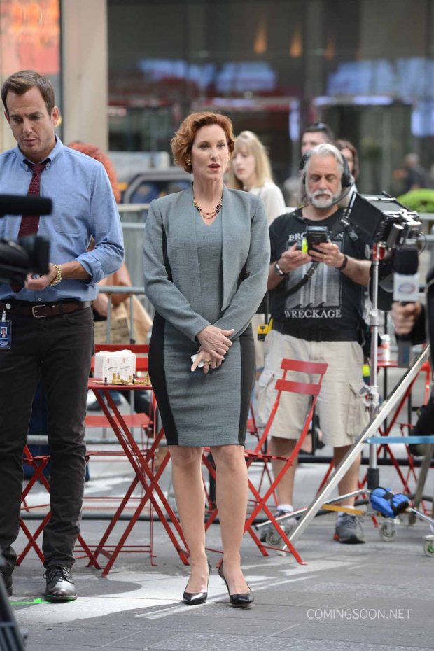 Judith Hoag and Megan Fox on the set of 'Teenage Mutant Ninja Turtles' Featuring: Judith Hoag, Megan Fox Where: Manhattan, New York, United States When: 11 May 2015 Credit: TNYF/WENN.com