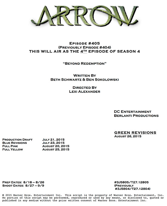 Arrow_Season 4_Episode 5_Title and Credit