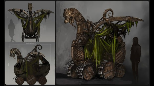 Concept art: Ashildr’s ‘monstrosity’.