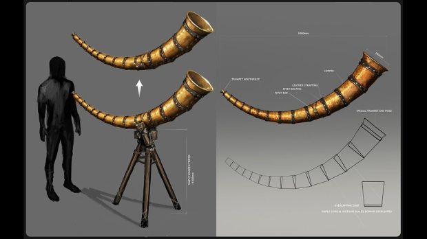 Concept art: Viking horn.