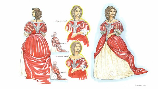 Concept art – Lady Me’s dress.