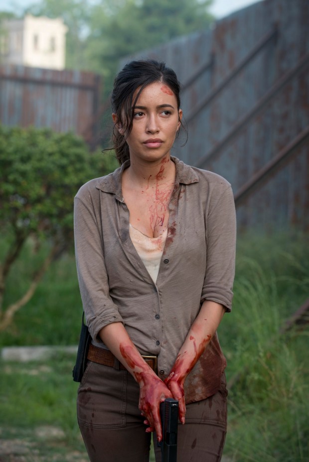 Christian Serratos as Rosita Espinosa - The Walking Dead _ Season 6, Episode 2 - Photo Credit: Gene Page/AMC