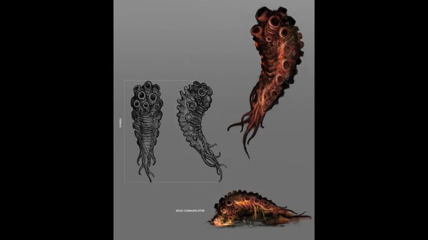 Concept art – Zygon communicator.