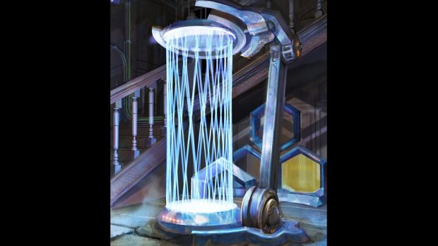 Concept art – the Infirmary stasis pod.