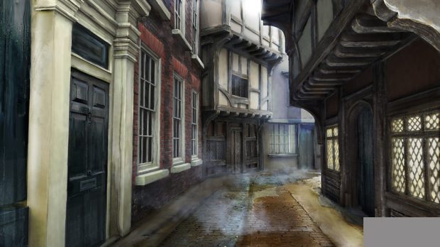 Concept art – the trap street.