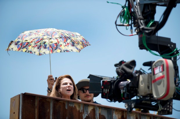 Tovah Feldshuh as Deanna - The Walking Dead _ Season 5, Episode 5 _ BTS - Photo Credit: Gene Page/AMC