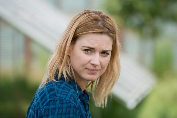 Alexandra Breckenridge as Jessie - The Walking Dead _ Season 6, Episode 7 - Photo Credit: Gene Page/AMC
