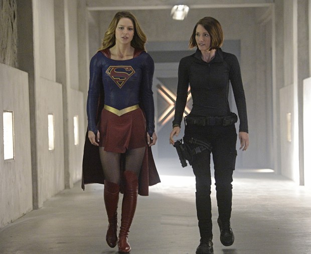 "Blood Bonds" -- With Astra in captivity at the DEO, her husband, Non (Chris Vance), captures Hank, leading to a tense standoff between the two sides. Also, Kara continues to refute Cat's allegations that she is Supergirl, on SUPERGIRL, Monday, Jan. 4 (8:00-9:00 PM) on the CBS Television Network. Pictured left to right: Melissa Benoist and Chyler Leigh Photo: Darren Michaels/Warner Bros. Entertainment Inc. ÃÂ© 2015 WBEI. All rights reserved