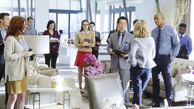 "Bizarro" --Kara (Melissa Benoist, center) grows closer with Cat's son, Adam, on SUPERGIRL, Monday, Feb. 1 (8:00-9:00 PM) on the CBS Television Network. Also pictured: Mehcad Brooks (right) Photo: Monty Brinton/CBS ÃÂ©2015 CBS Broadcasting, Inc. All Rights Reserved