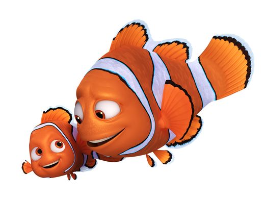 (L-R): One year after his big overseas adventure, NEMO (voice of Hayden Rolence) is back to being a normal kid: going to school and living on the coral reef with his dad and their blue tang neighbor, Dory. His harrowing adventure abroad doesn’t seem to have sapped his spirit. In fact, when Dory remembers pieces of her past and longs to take off on an ambitious ocean trek to find her family, Nemo is the first to offer his help. He may be a young clownfish with a lucky fin, but Nemo wholeheartedly believes in Dory. After all, he understands what it’s like to be different. MARLIN (voice of Albert Brooks) may have traveled across the ocean once, but that doesn’t mean he wants to do it again. So he doesn’t exactly jump at the opportunity to accompany Dory on a mission to the California coast to track down her family. Marlin, of course, knows how it feels to lose family, and it was Dory who helped him find Nemo not so long ago. The clownfish may not be funny, but he’s loyal—he realizes he has no choice but to pack up his nervous energy and skepticism and embark on yet another adventure, this time to help his friend.
