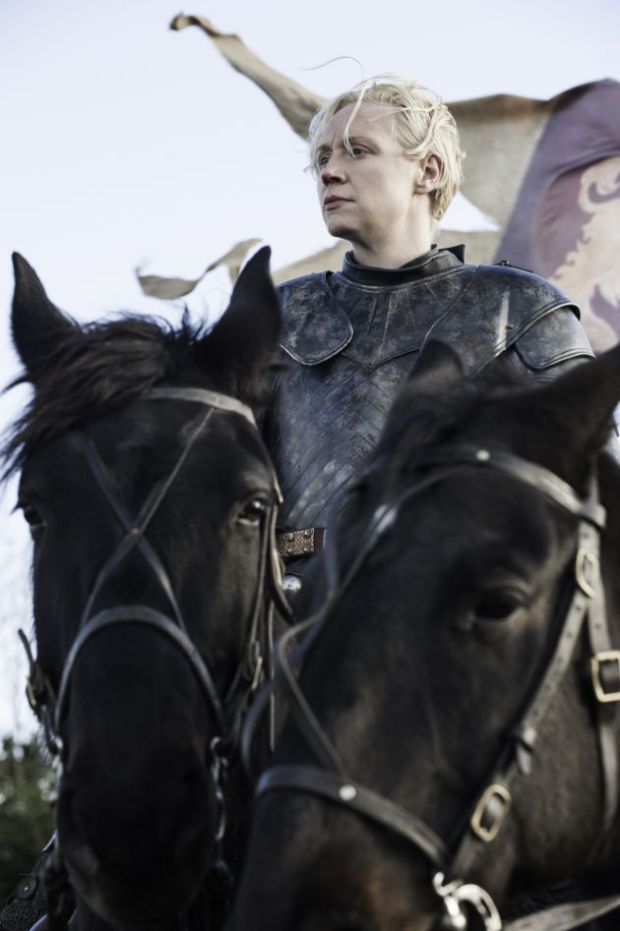 Gwendoline Christie as Brienne of Tarth Credit: Helen Sloan/HBO