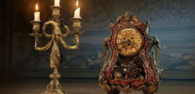 Beauty and the Beast_First Look_Lumiere and Cogsworth