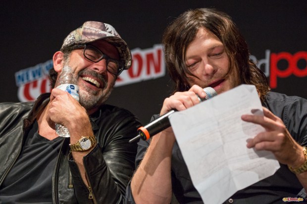 Pictured: Norman Reedus and Jeffrey Dean Morgan. © 2016 GiGi Carrascosa/We Geek Girls. All rights reserved.